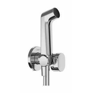 Гигиенический душ Hansgrohe Bidette 1jet S EcoSmart+, шланг 125см и держатель, хром, 29230000