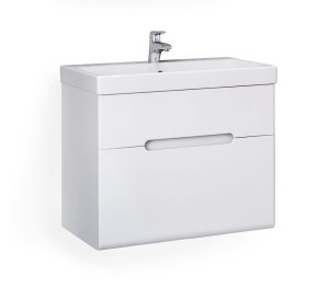 Тумба под умывальник Jorno Moduo Slim 60 подвесной белая