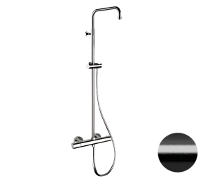 Душевая система термостатическая Remer Elegance EQ32ASSDCFP, черный брашированный хром