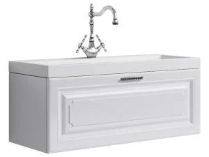 Тумба с раковиной Aqwella Империя  цвет белый