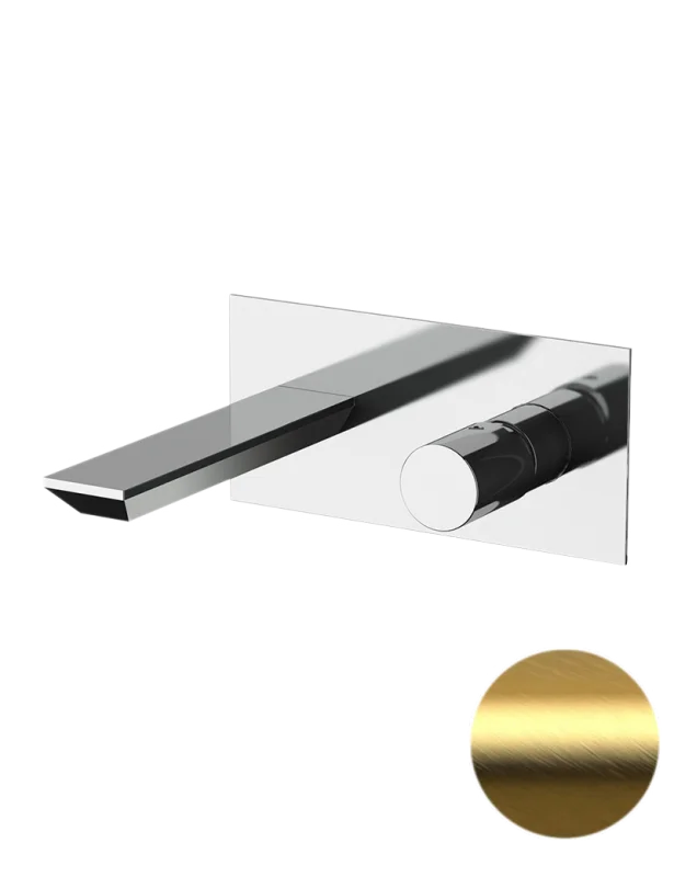 Смеситель для раковины Remer Edge EG515BG, золото брашированное