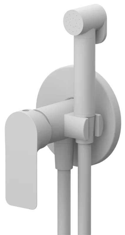 Гигиенический душ со смесителем Remer Infinity I65WBO, белый матовый