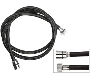 Шланг для душа ПВХ 120 см Remer 332CNNY120, черный