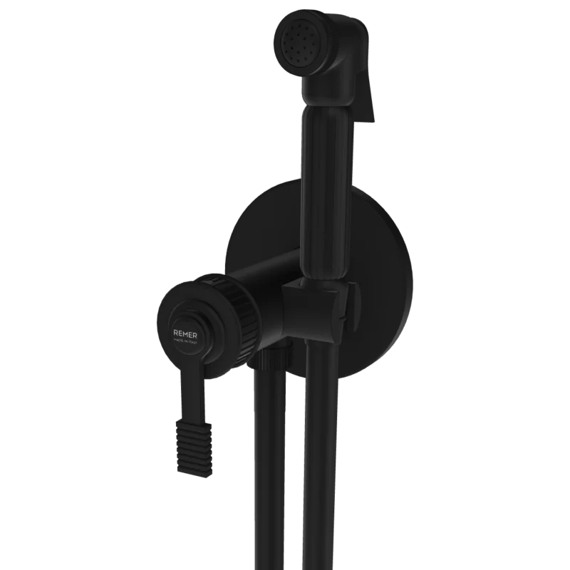 Гигиенический душ со смесителем Remer Atelier AL65ZNO, черный матовый