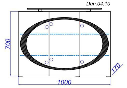 Шкаф с зеркалом Aqwella Dune 100 со светильником белый