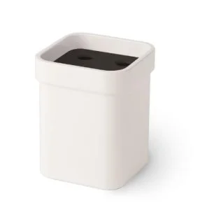 Стакан 5146.18 керамический белый с черной вставкой