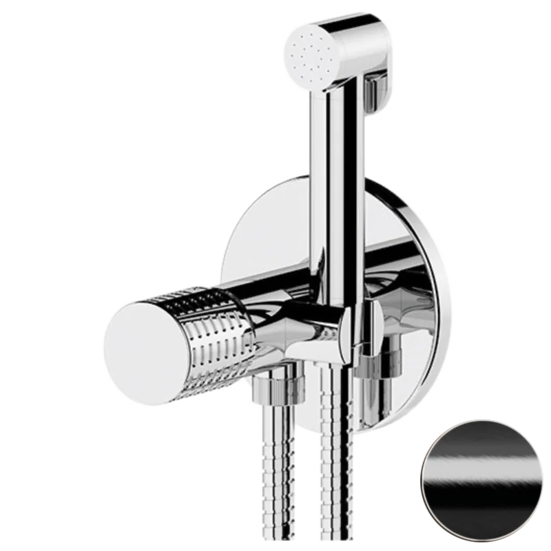 Гигиенический душ со смесителем Remer Celebrity CEC65WCFP, черный брашированный хром