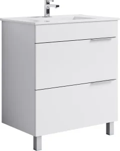 Тумба напольная Aqwella Бриг под умывальник белая (2 ящика)
