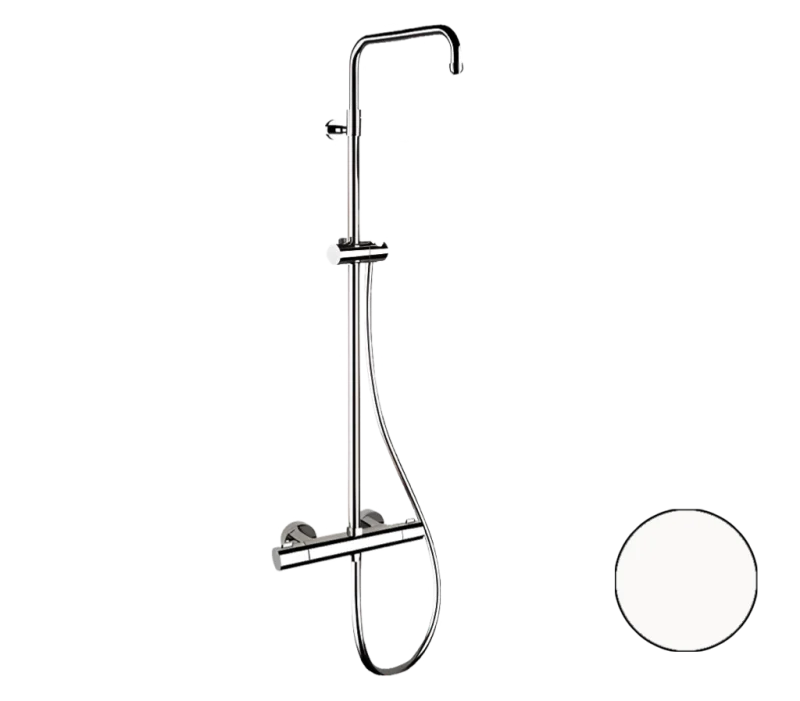 Душевая система термостатическая Remer Elegance EQ32ASSDBO, белый матовый