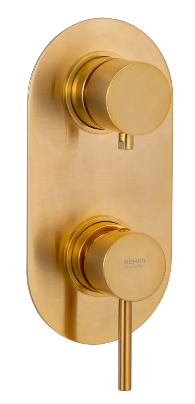 Смеситель для душа Remer X Style X92KBBG, золото брашированное