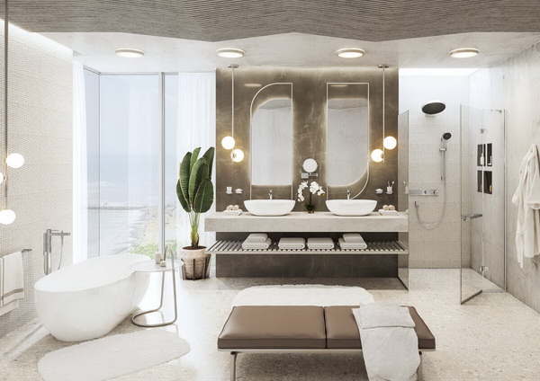 Зеркало для бритья Hansgrohe AddStoris матовый черный