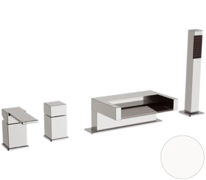Смеситель для ванны Remer Qubika Cascata QC06