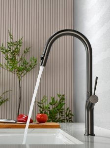 AQM9905 Cucina Смеситель для кухни с выдвижным U-образным изливом, с подключением к фильтру с питьевой водой