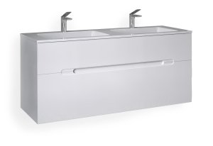 Тумба под умывальник Jorno Modul 120 подвесной белая