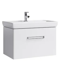 Тумба подвесной Aqwella Нео 80 под умывальник белая