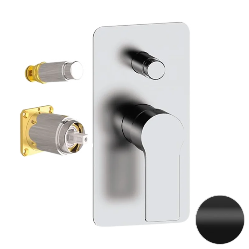 Смеситель для душа Remer Energy EY09KBNO, черный матовый