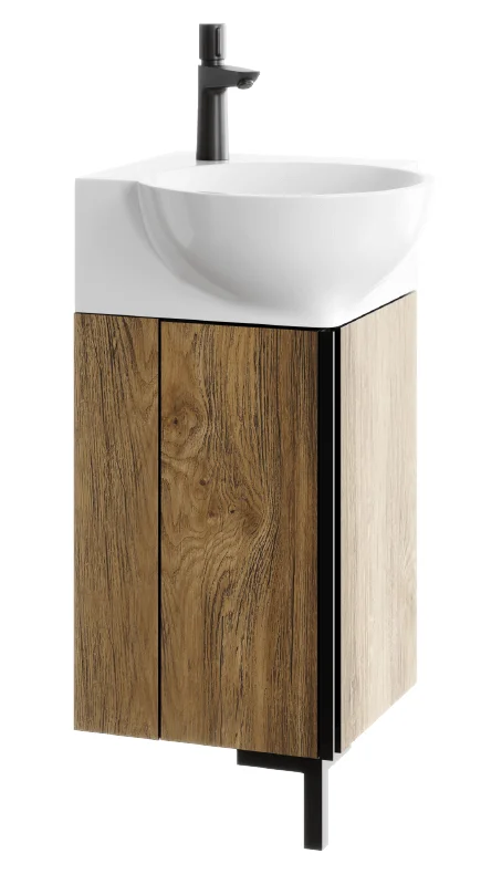 AQWELLA Porto напольная тумба под умывальник 46 см, цвет тёмное дерево