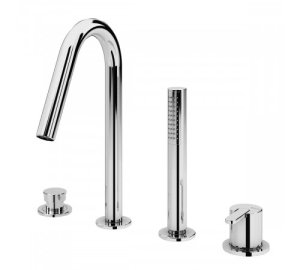 Смеситель на борт ванны, с наливом на ванну Leaf 167 990