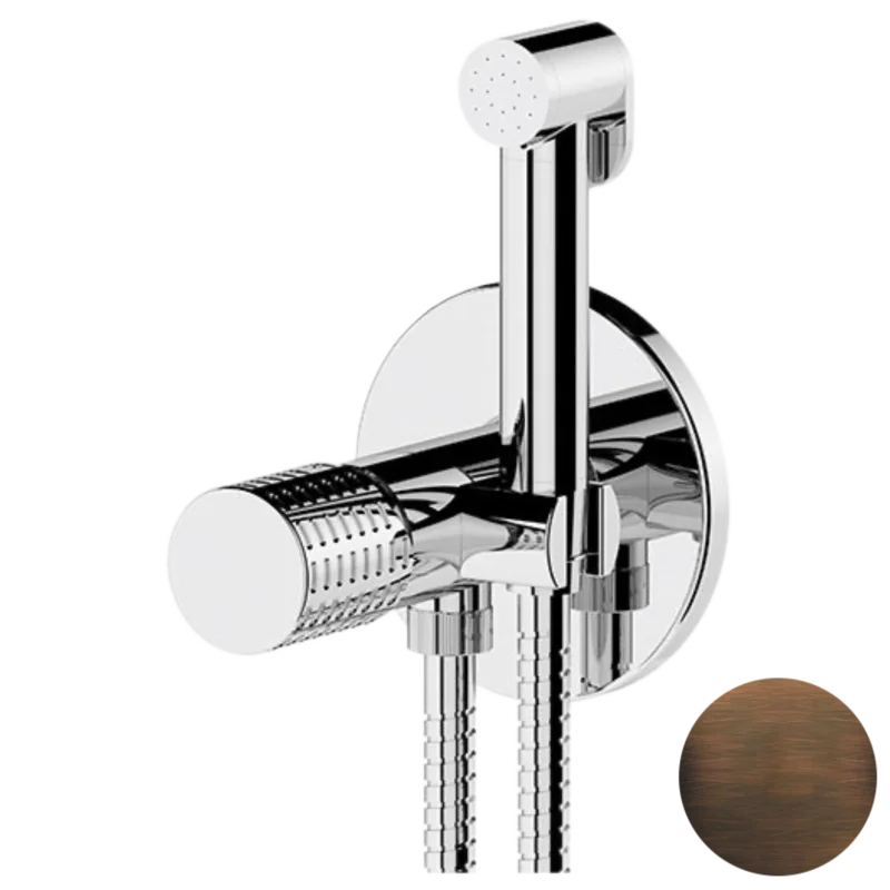 Гигиенический душ со смесителем Remer Celebrity CEC65WBR, бронза масляная