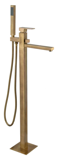 Смеситель для ванны Remer Absolute AU08VO, состаренная латунь