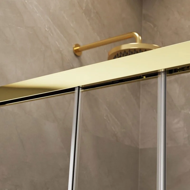 Душевая дверь Radaway Idea Gold KDD 100 х 200.5 см, стекло прозрачное, профиль золото, левая 1/2, 387062-09-01L