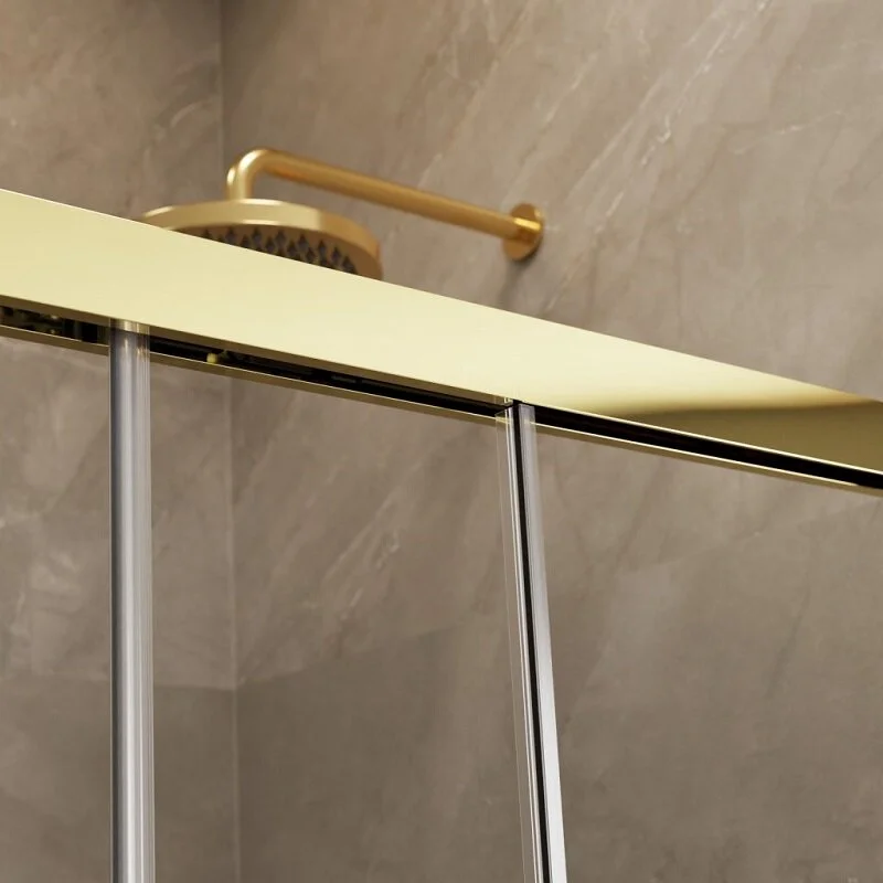 Душевая дверь Radaway Idea Gold KDJ 130 х 200.5 см, стекло прозрачное, профиль золото, правая, 387043-09-01R