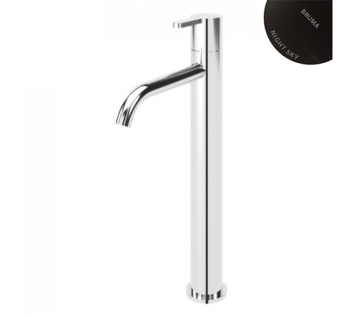 Смеситель для раковины высокий, настольный ручка тип 2 Bruma Leaf 167 002 1NS Night sky