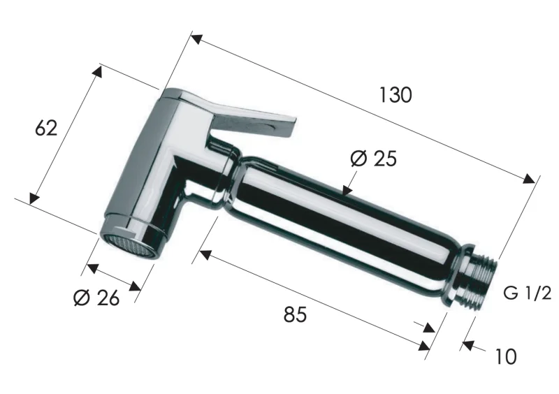 Гигиенический душ Remer 332OLAX, хром