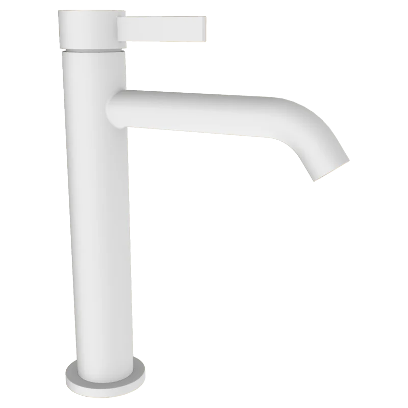 Смеситель для раковины Remer Metrica MC12ABO, белый матовый