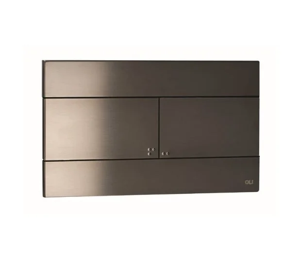 Кнопка смыва механическая OLI Slim 889313 INOX (gun metal), металл