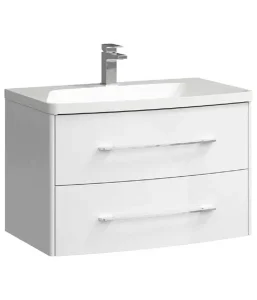 Тумба подвесной Aqwella Neringa 80 под умывальник белая