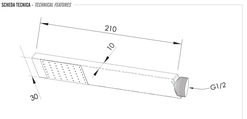Ручной душ Remer 317RRX, хром