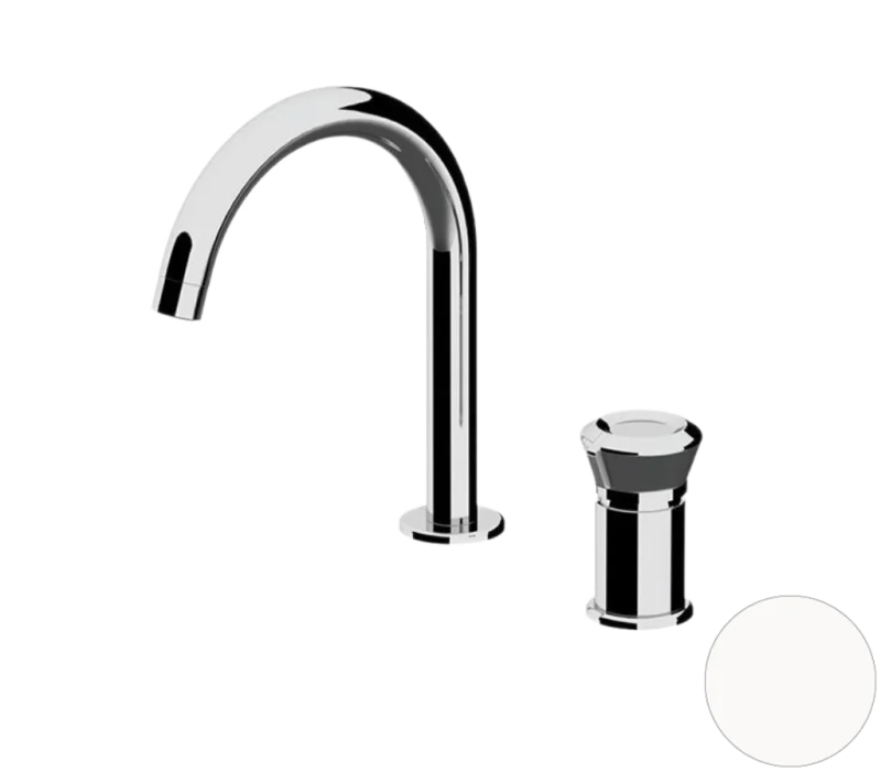 Смеситель для раковины Remer Element ET57BO, белый матовый