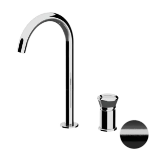 Смеситель для раковины Remer Element ET57LCFP, черный брашированный хром