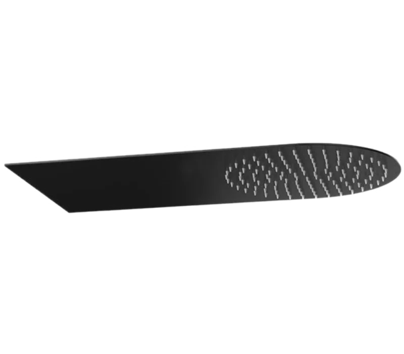 Верхний душ настенный 50x20 см Remer 350UFMNOX, черный матовый