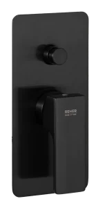 Смеситель для душа Remer Absolute AU09KBCFP, чёрный брашированный хром