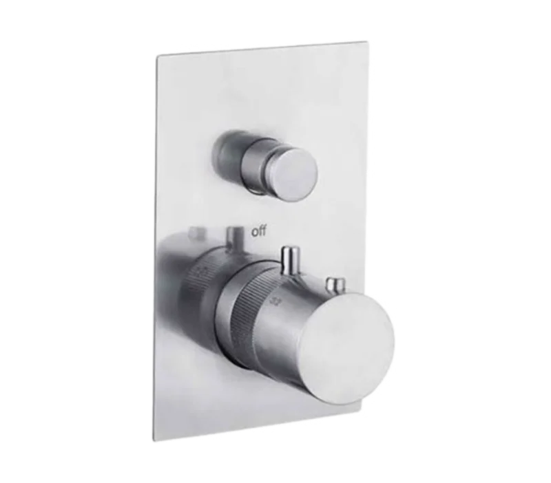 Смеситель термостатический для душа Remer X Style INOX SSXT09Q, нержавеющая сталь