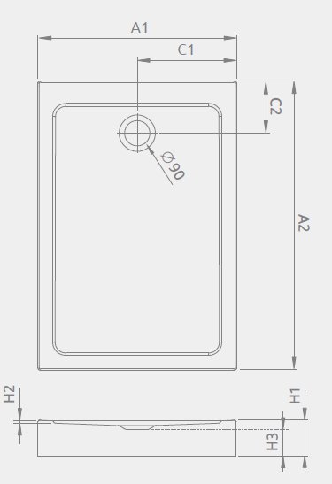 Душевой поддон Radaway Doros F 120x90x5,5