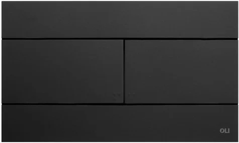 Кнопка смыва механическая OLI Slim 659055 черная soft-touch
