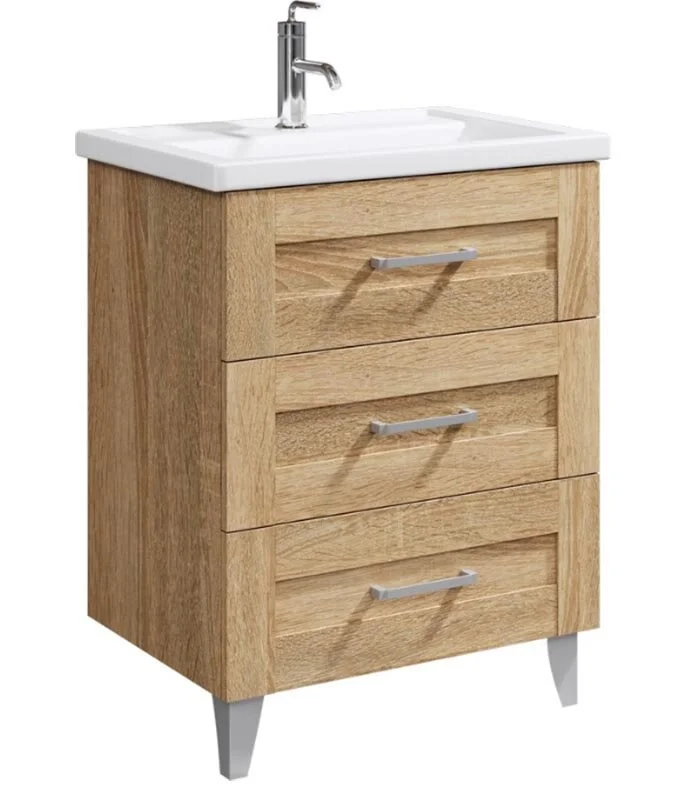 Тумба напольная Aqwella Фостер 70 под умывальник дуб сонома