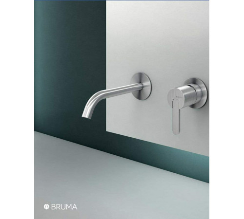 E1868501IS Внешняя часть смесителя X-Alpha для раковины.Satin stainless steel