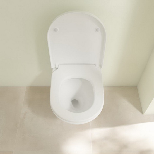 Унитаз подвесной Villeroy&Boch Subway 3.0 4670TS01 37x56 с сиденьем микролифт, безободковый TwistFlush