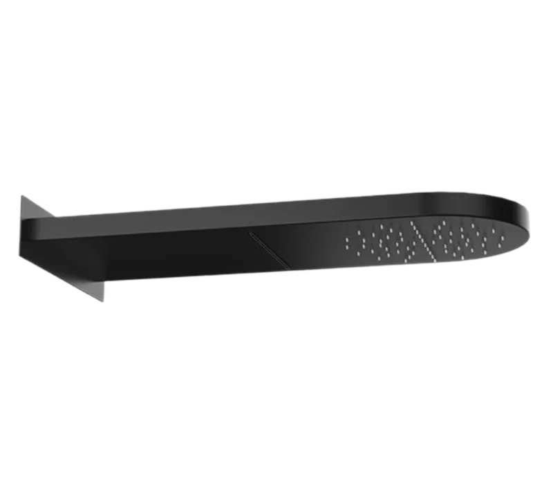 Верхний душ настенный 50x20 см Remer 350MMCANOX, черный матовый