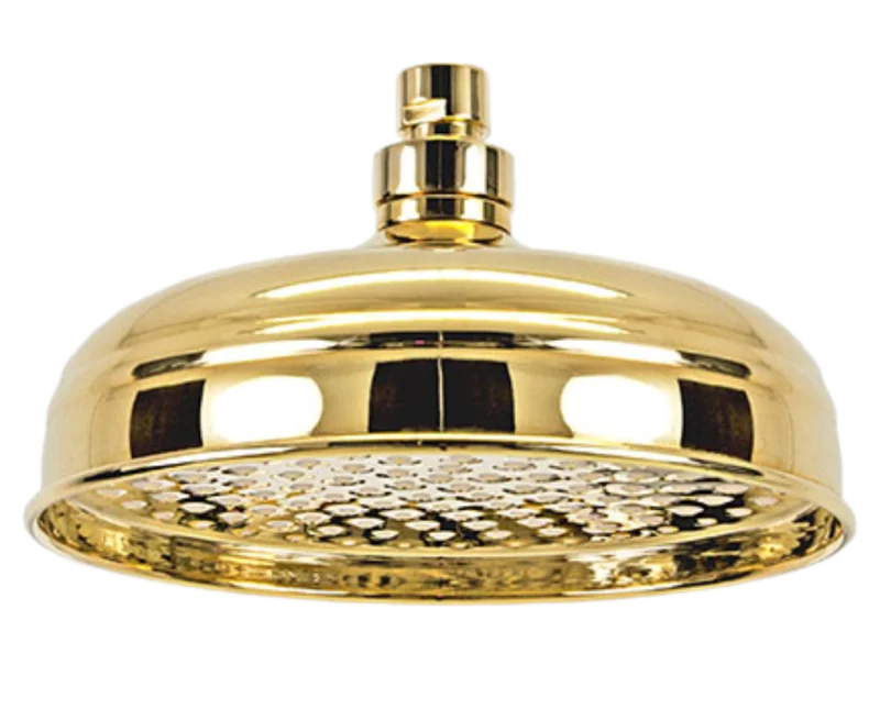 Верхний душ с шарнирным соединением 20 см Remer 359B20DOX, золото глянцевое
