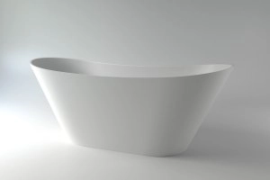 Ванна каменная Holbi Afina Solid Surface белый матовый