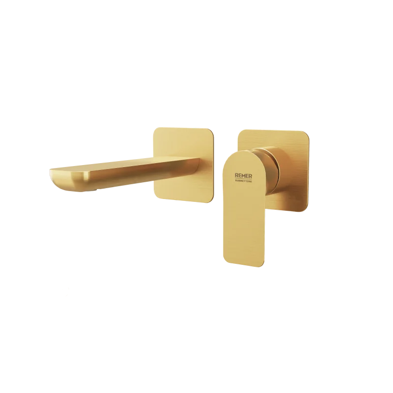 Смеситель для раковины Remer Infinity I15PBG, золото брашированное