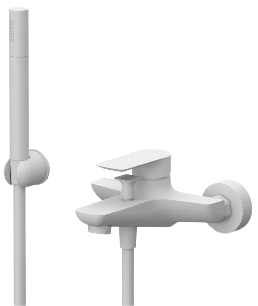 Смеситель для ванны Remer Infinity I02BO, белый матовый