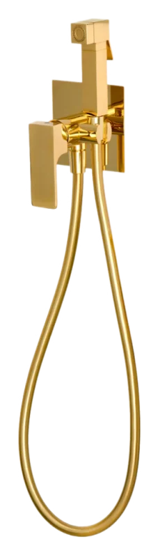 Гигиенический душ со смесителем Remer Absolute AU65DO, золото глянцевое