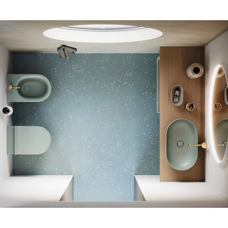 Унитаз подвесной торнадо Catalano Sfera 55x35, атласная вода, арт.511550028