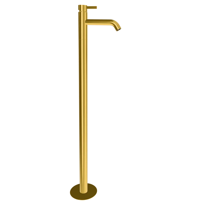 Смеситель для раковины Remer Metrica MC18BG, золото брашированное